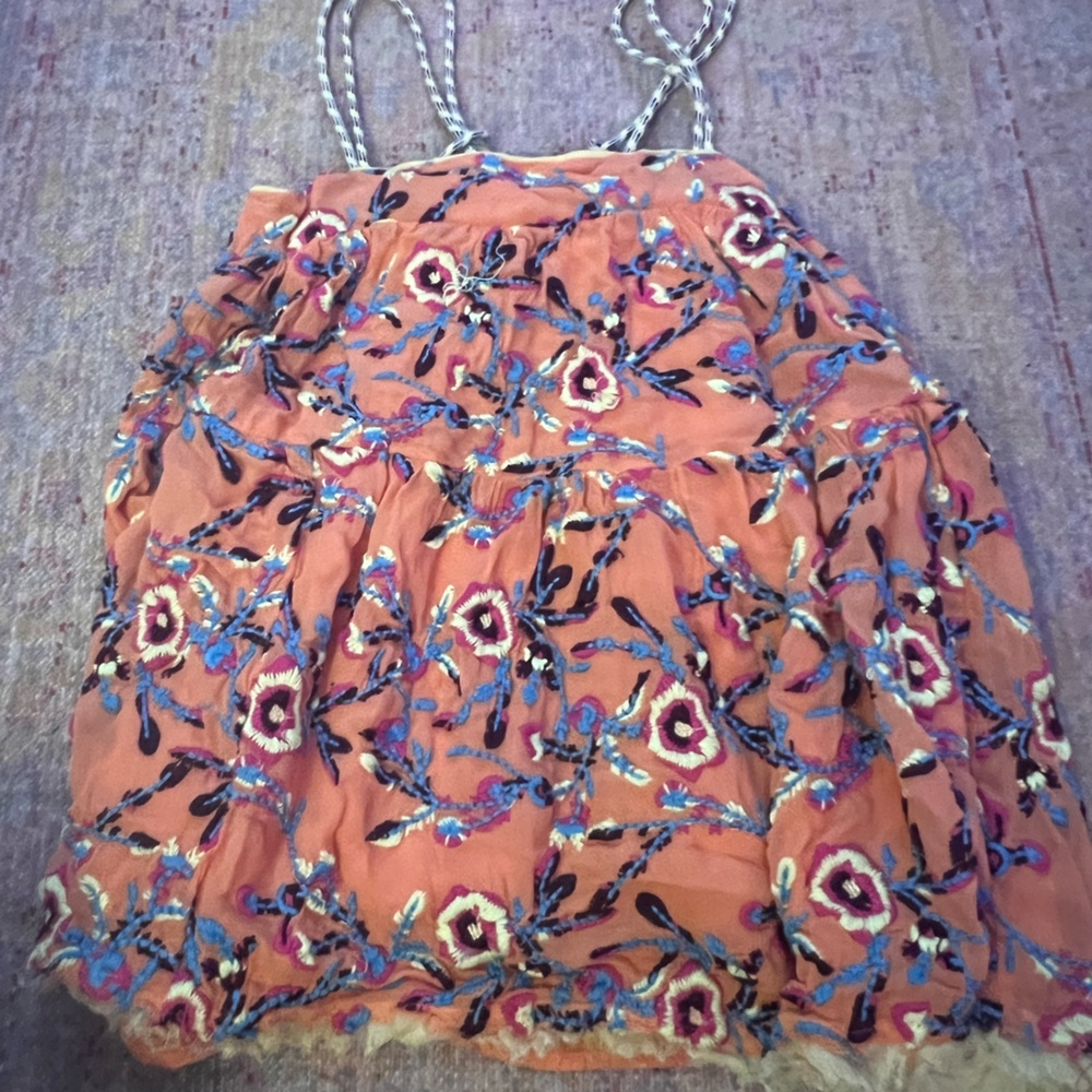 embroidered flower dress